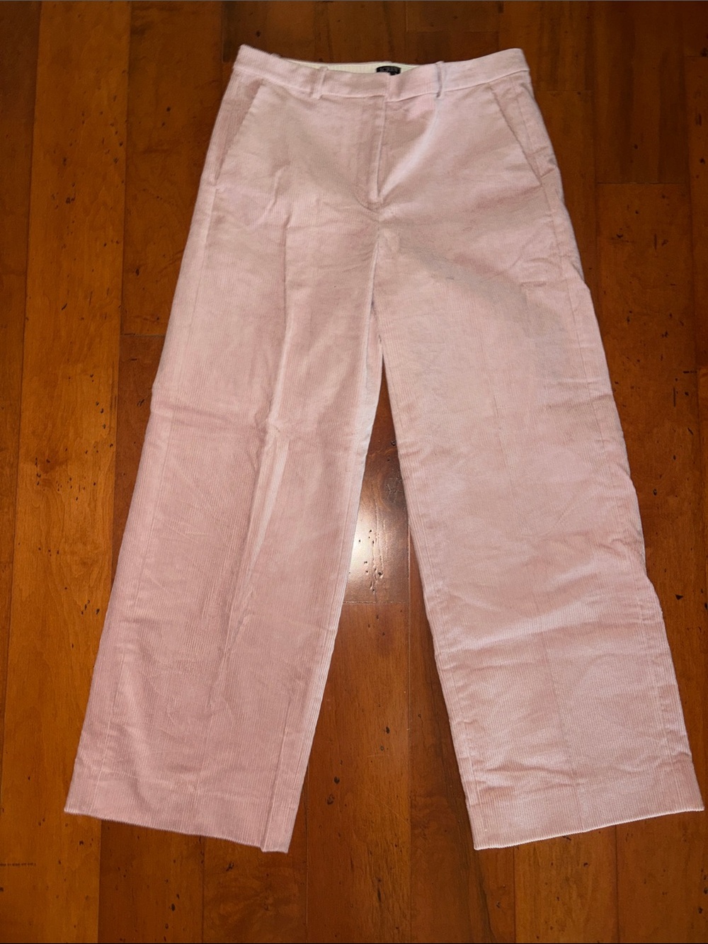 J.Crew Wide-Leg Trouser Stretch Corduroy Pants in Mineral Pink - Picture 3 of 3